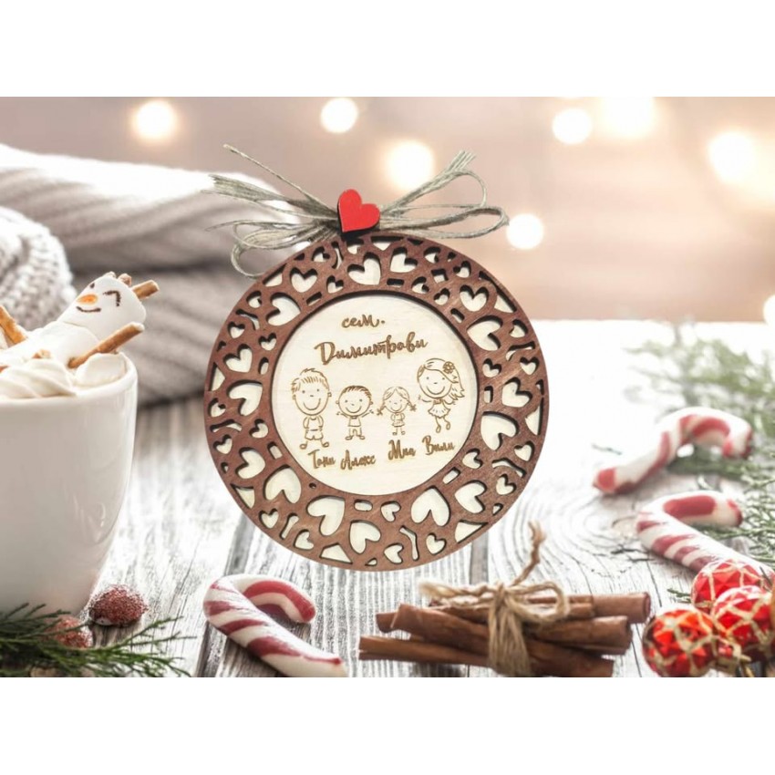 Играчка за елха Семейство