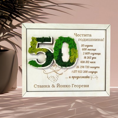 Честита годишнина със скандинавски мъх 