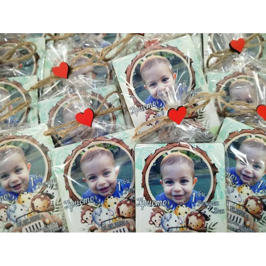 Магнит със снимка за рожден ден подаръче за гости