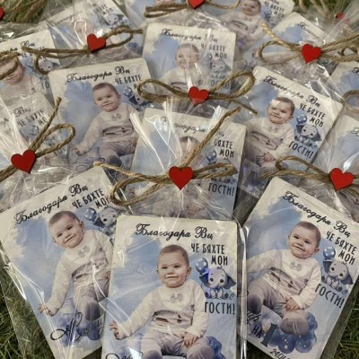 Магнит за рожден ден със снимка слонче