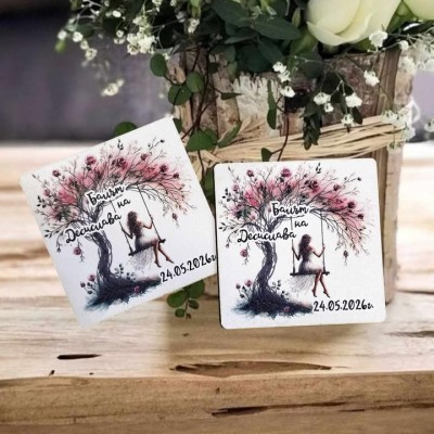 Магнит за абитуриентка момиче на люлка