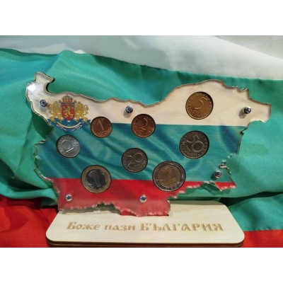 Поставка за български монети карта на България