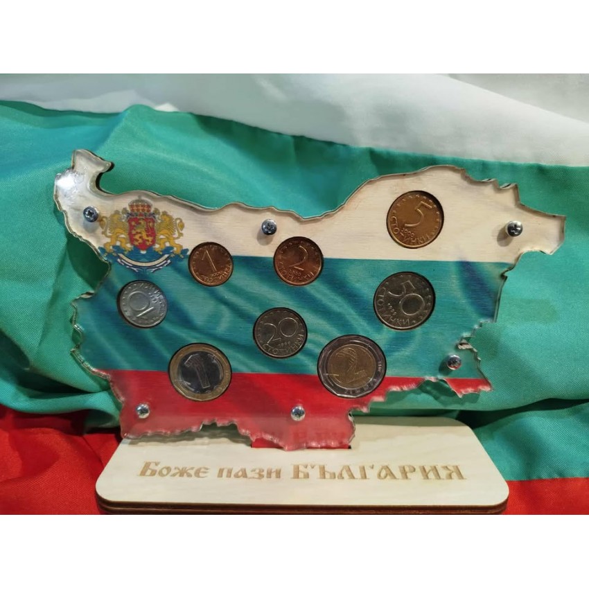 Поставка за български монети карта на България
