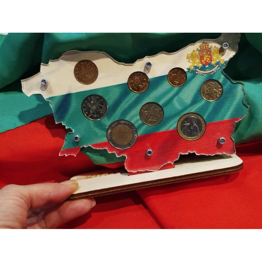 Поставка за български монети карта на България
