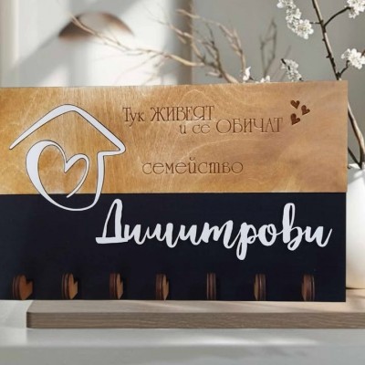 Поставка за ключове с фамилия на семейството