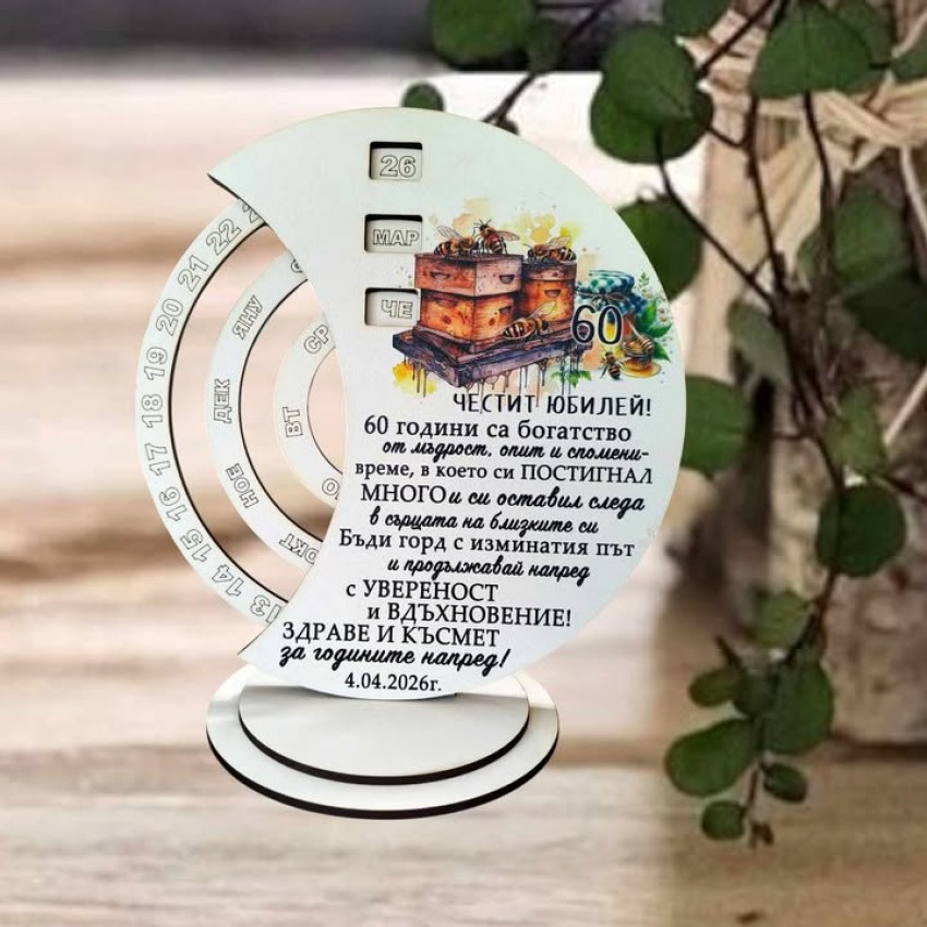 Вечен календар подарък за пчелар